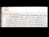 Queen's death recorded in the school log book (6KB); click for larger version (65KB)