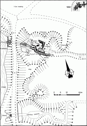 Fernhurst Furnace: plan of site [27k]