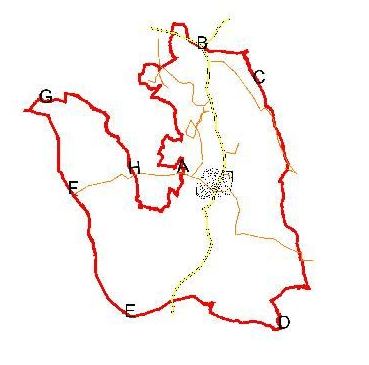 map of Fernhurst parish boundary walks