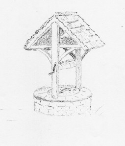 The well in Miss Tudor's garden